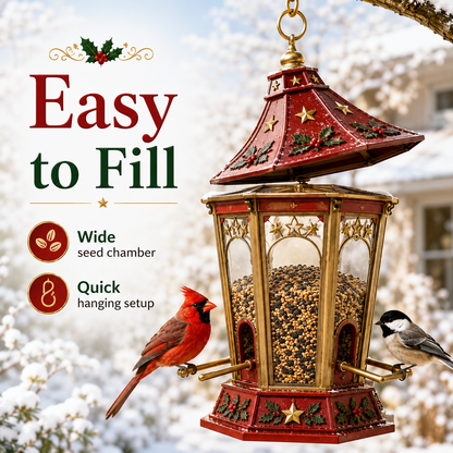 🔥🎄 Christmas Bird Café – 5 Whimsical Feeders for a Festive Winter Garden