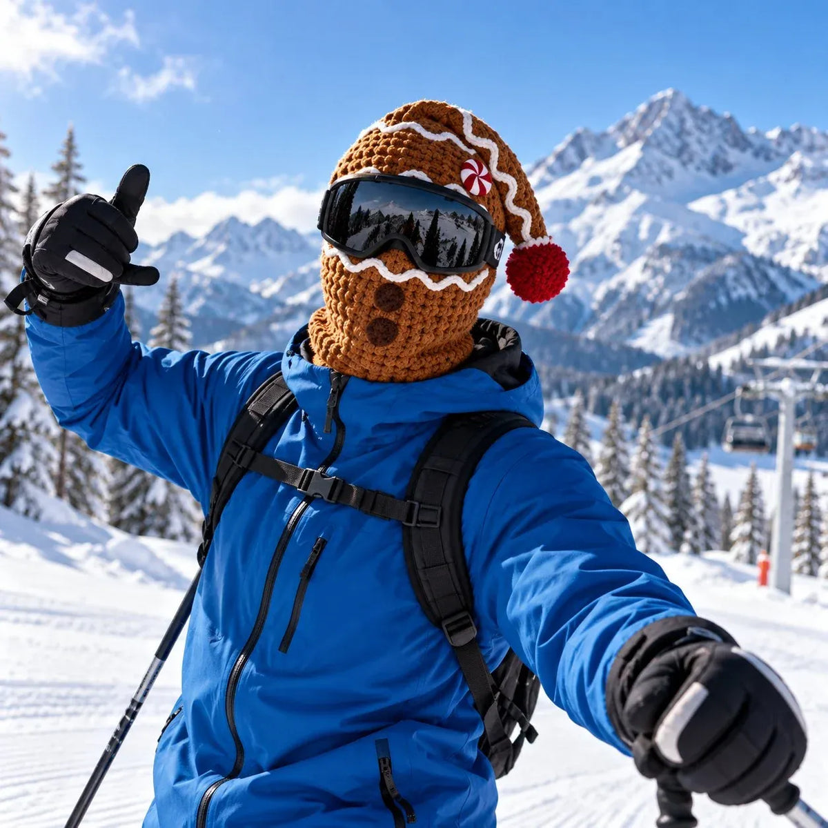 🎅❄️ Christmas Character Ski Mask™ | 3D Knit Full-Face Cover in 3 Festive Styles