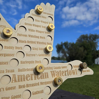 🔥 LAST DAY 50% OFF | 🦆 American Waterfowl Challenge Map | 41 Species Hunting & Harvest Tracker