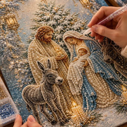 ✝️ Nativity Diamond Painting Kit | Christian Christmas DIY Faith Wall Decor ✨