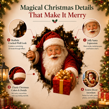 🔥 Last Day 50% OFF | 🎄 Christmas Breakthrough™ Wall Decal – 19.7"