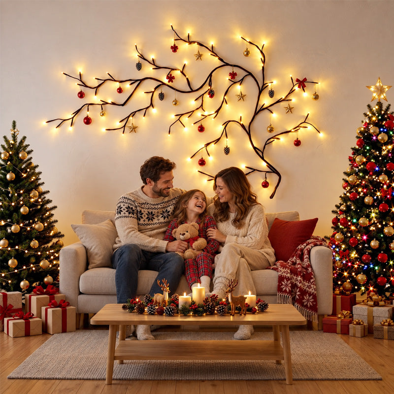 ✨ Warm White LED Tree Branch Light | Cozy Decorative Night Lamp 🌿🏡