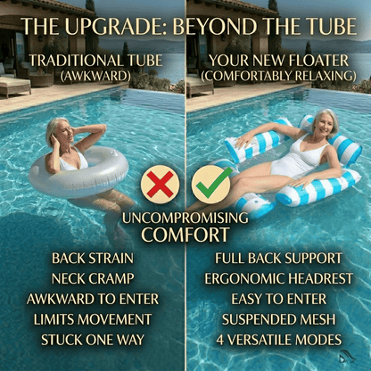 Adult inflatable water recliner float board