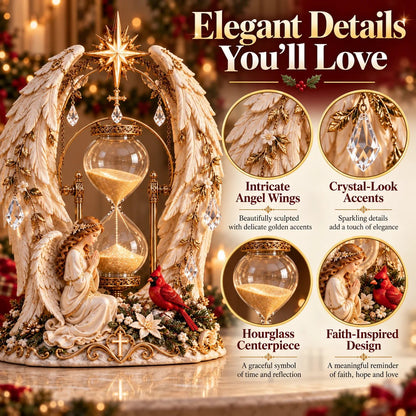 ✨ Christmas Through an Angel’s Eyes | Illuminated Hourglass Centerpiece