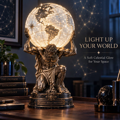 🌍 Atlas Glow World Sphere Lamp 🌌✨