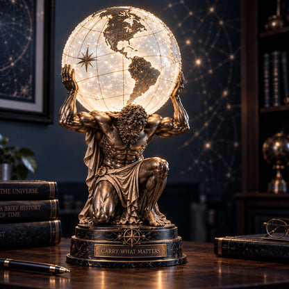 🌍 Atlas Glow World Sphere Lamp 🌌✨