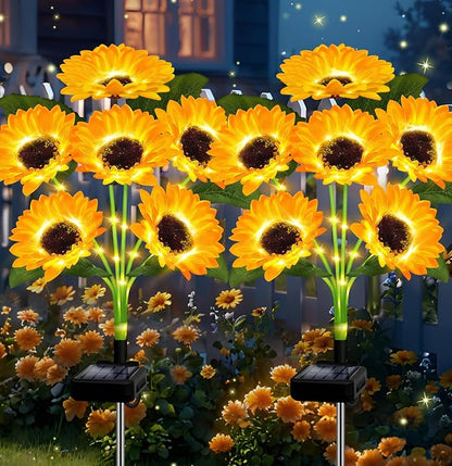 🔥LAST DAY 49% OFF-🌞Solar LED Sunflower Garden Lights-29.6inch/74cm