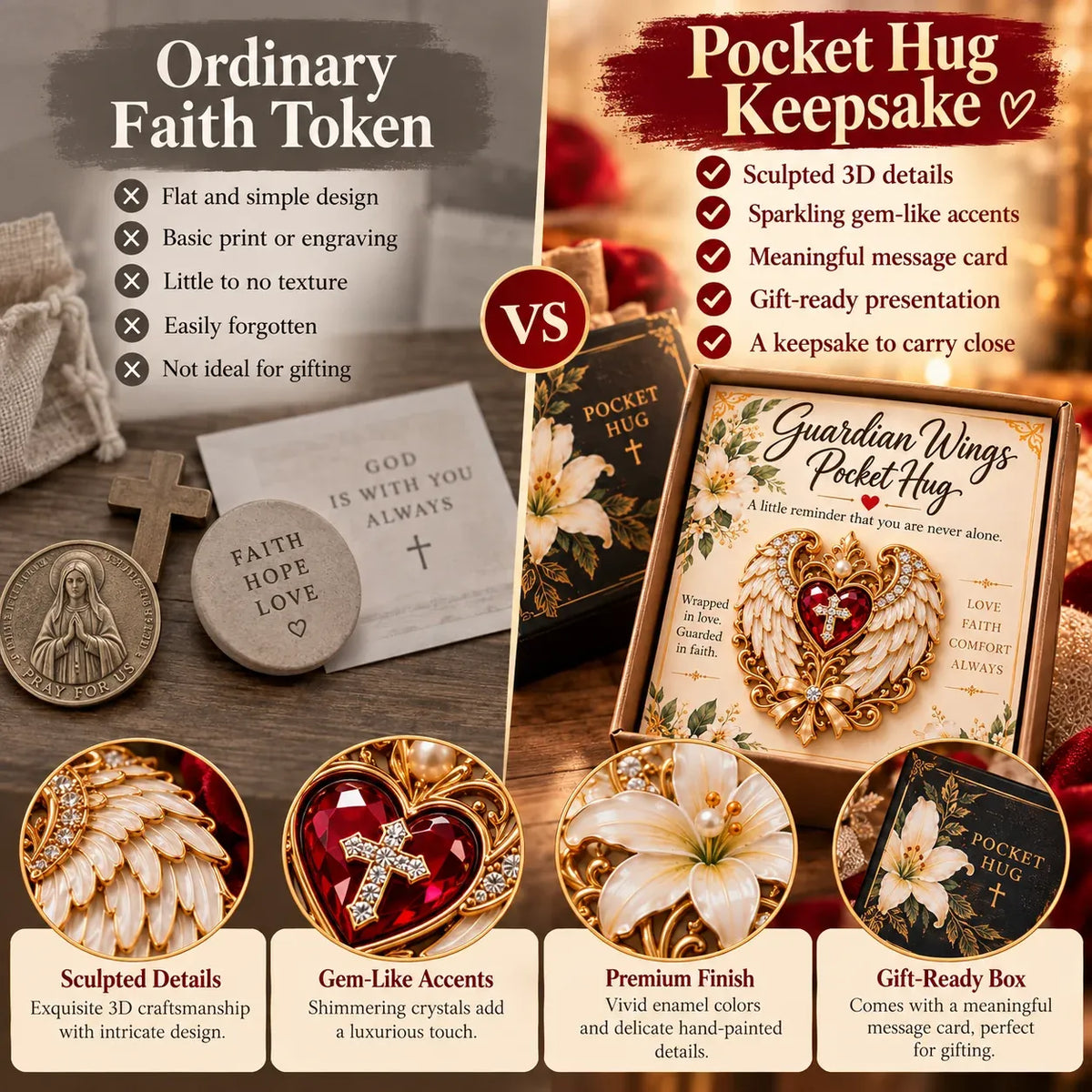 🤍 Faith Pocket Hug – A Little Reminder to Carry With You