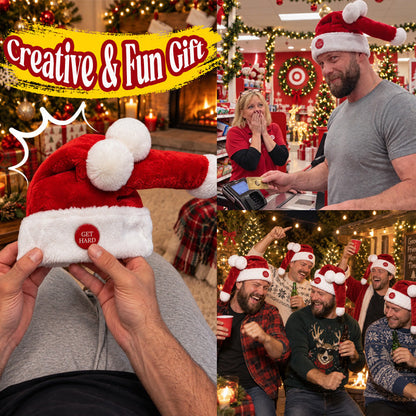 🎅 Dancing Santa Hat | Hilarious Animated Christmas Party Headwear 🎄😂