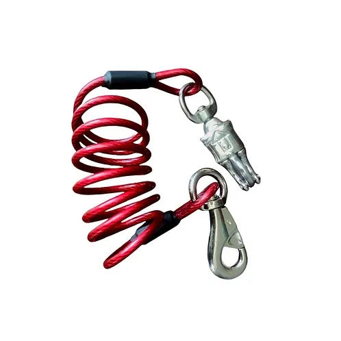 ✨🐎 6ft Coiled Horse Tie | Quick-Release Trailer & Hitching Lead
