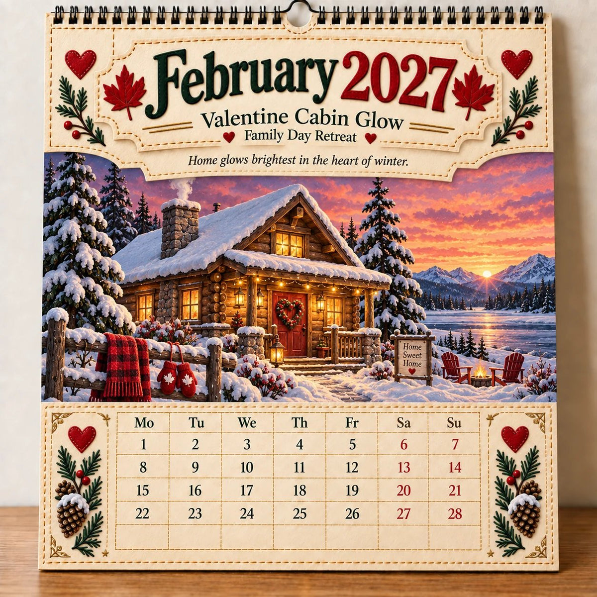 🇨🇦 Canada 160: Our Home, Our Story – 2027 Commemorative Wall Calendar 🍁