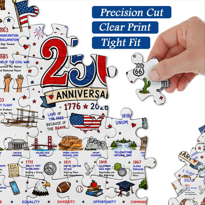🧩🦅 Patriotic America 1000-Piece Puzzle – A Tribute to Freedom🎁 Buy 2 Free Shipping