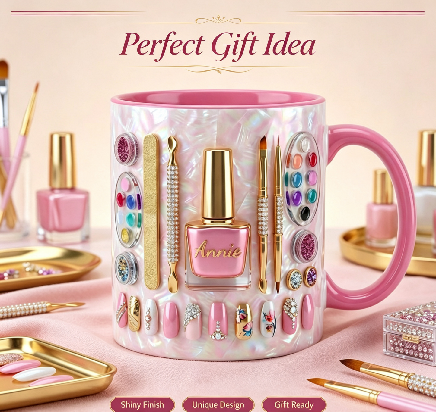 🔥LAST DAY 49% OFF👍🏻Nail Artist Mug 2D Printed 3D Effect