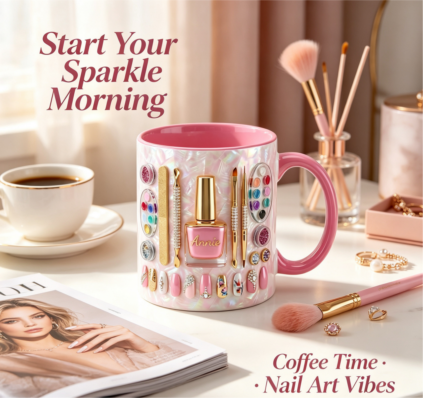 🔥LAST DAY 49% OFF👍🏻Nail Artist Mug 2D Printed 3D Effect