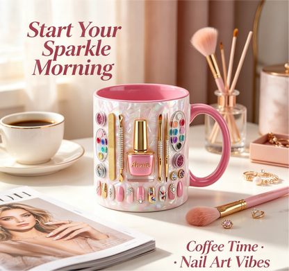 🔥LAST DAY 49% OFF👍🏻Nail Artist Mug 2D Printed 3D Effect