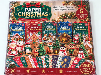 🧘 Relaxing & Beginner Friendly | 3D DIY Paper Christmas Craft 🎄 Step by Step Guide Included