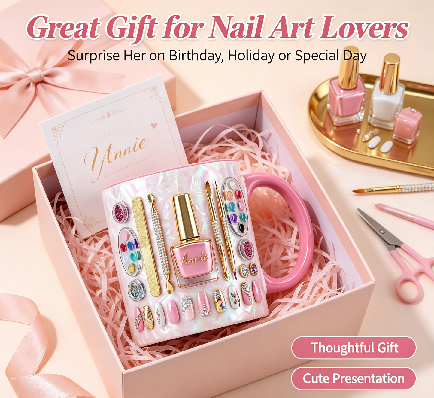 🔥LAST DAY 49% OFF👍🏻Nail Artist Mug 2D Printed 3D Effect