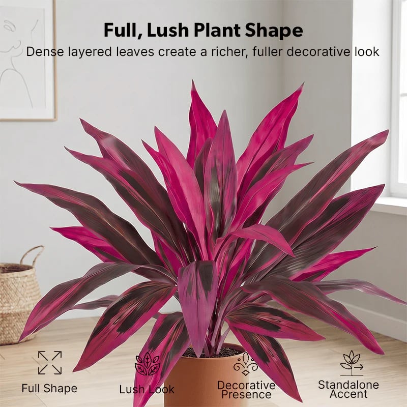 🎁 Last Day 49% OFF🌿 Realistic Boston Fern & Dragon's Blood Tree Faux Plants