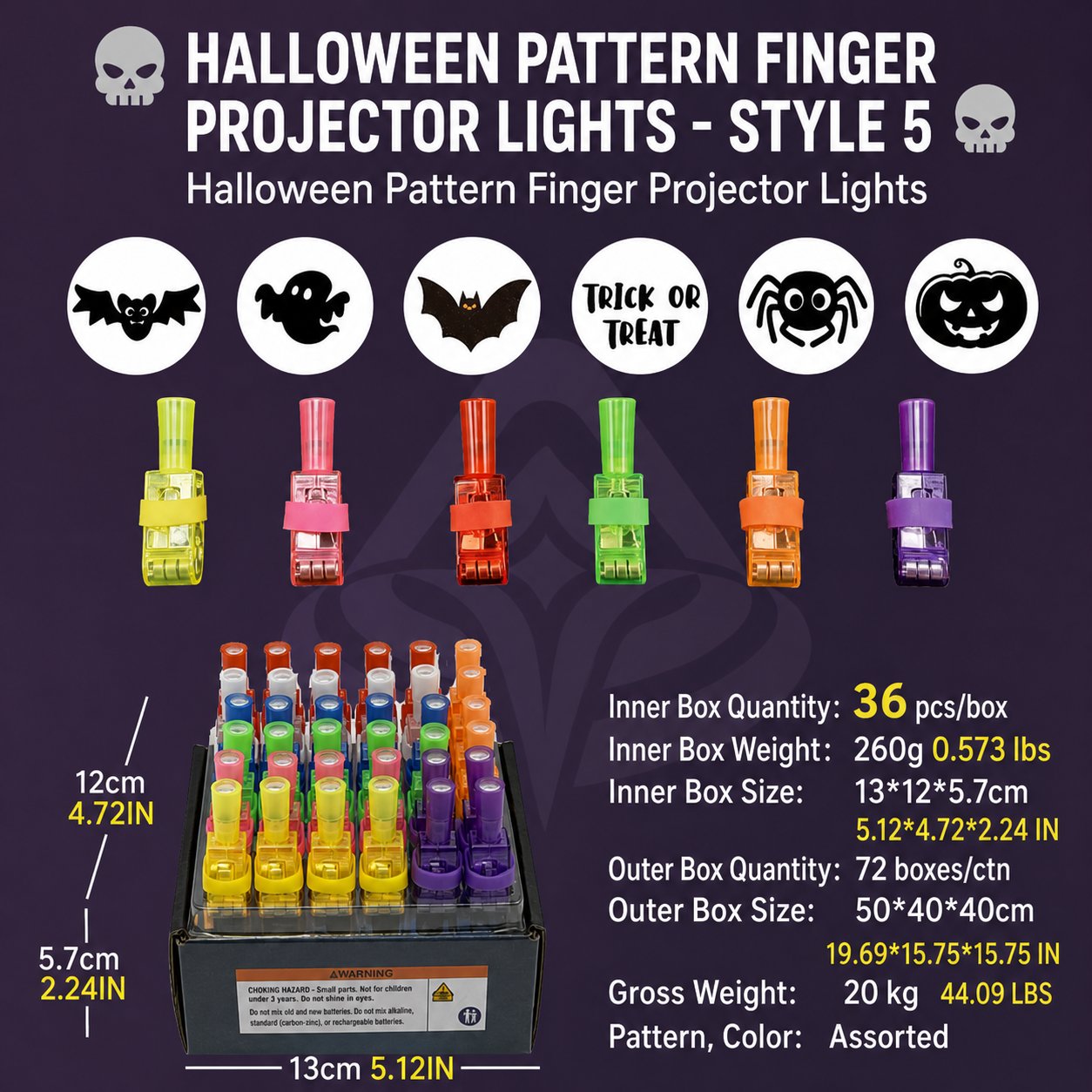 🎃 Tiny Ring, Big Halloween Magic – Fingertip Projection Light