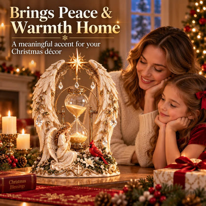 ✨ Christmas Through an Angel’s Eyes | Illuminated Hourglass Centerpiece