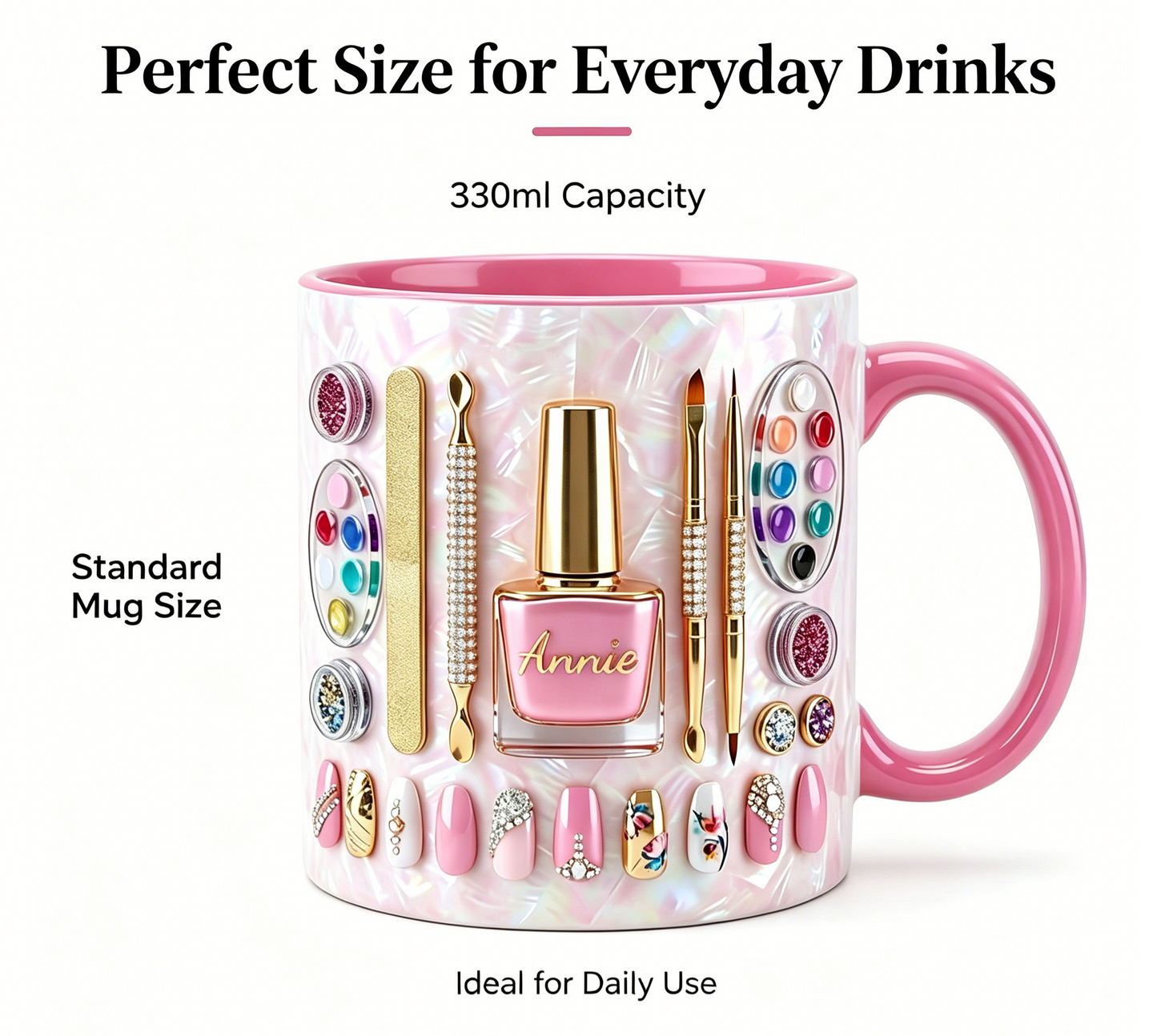 🔥LAST DAY 49% OFF👍🏻Nail Artist Mug 2D Printed 3D Effect
