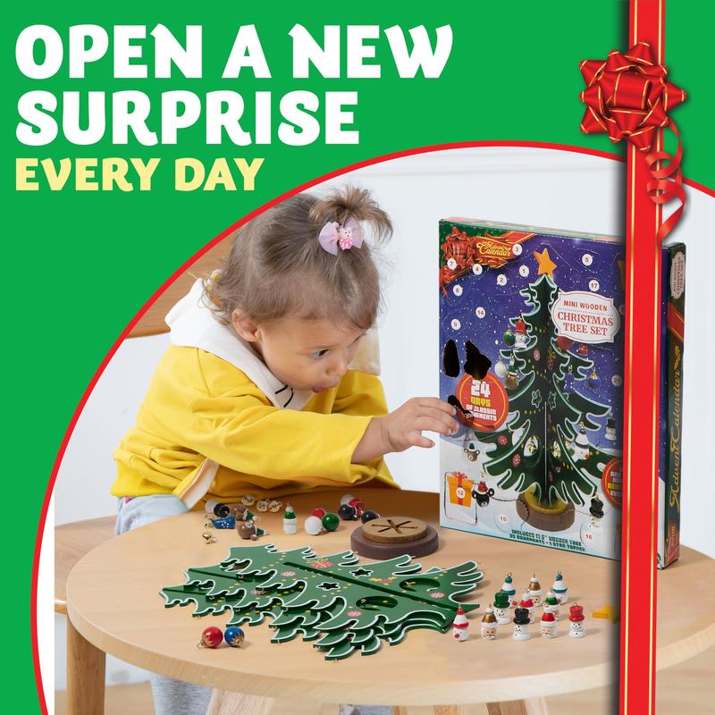 Christmas Advent Calendar – 24-Piece DIY Ornament Countdown Tree