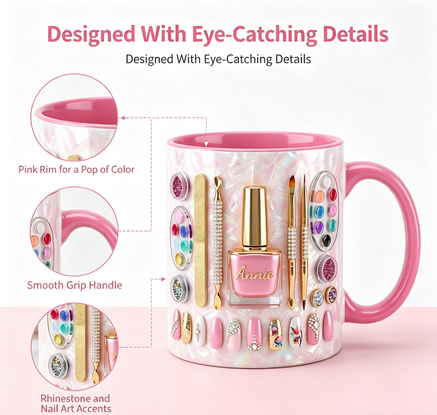 🔥LAST DAY 49% OFF👍🏻Nail Artist Mug 2D Printed 3D Effect