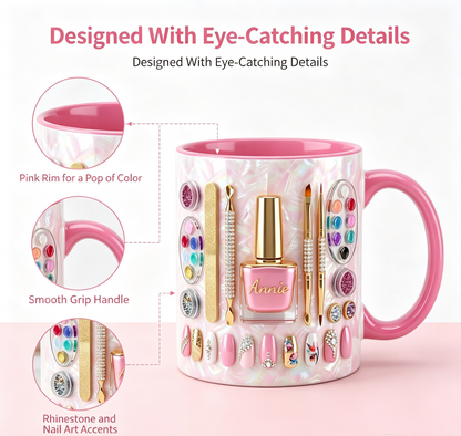 🔥LAST DAY 49% OFF👍🏻Nail Artist Mug 2D Printed 3D Effect