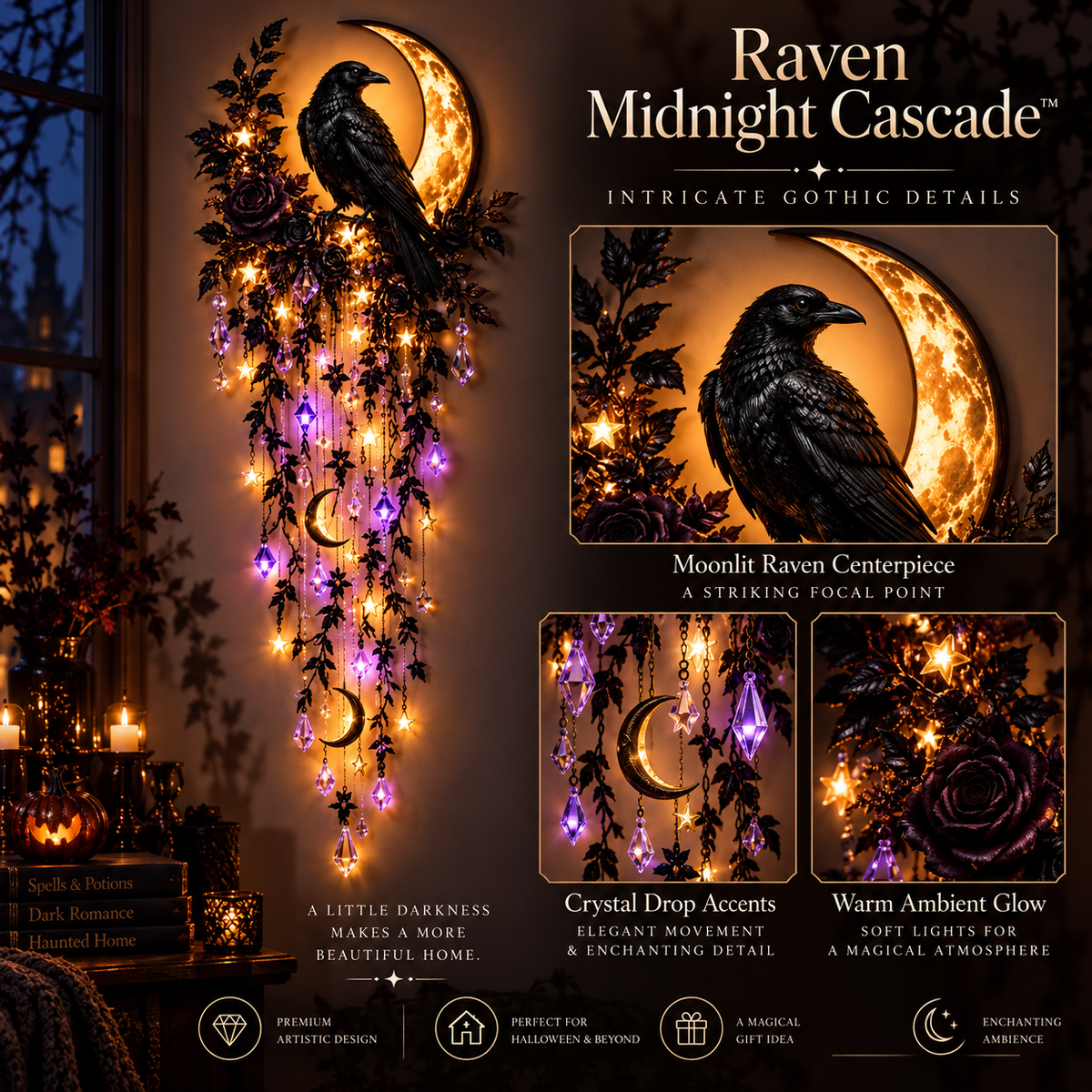 ✨🎃 LAST DAY 49% OFF | Enchanted Halloween Cascading Wall Lights 🕯️