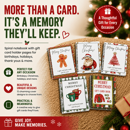 🎄 Christmas Gift Card Keepsake Book – Make Gift Cards More Meaningful 🎁
