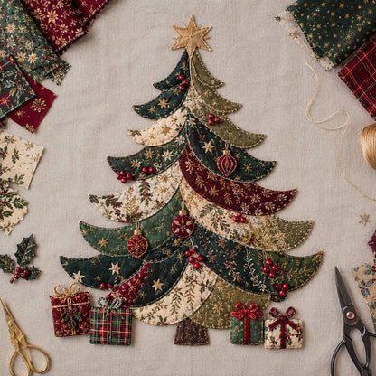 🔥LAST DAY 49% OFF - 🎄🎅Christmas Patchwork Fabric DIY Decor Kit
