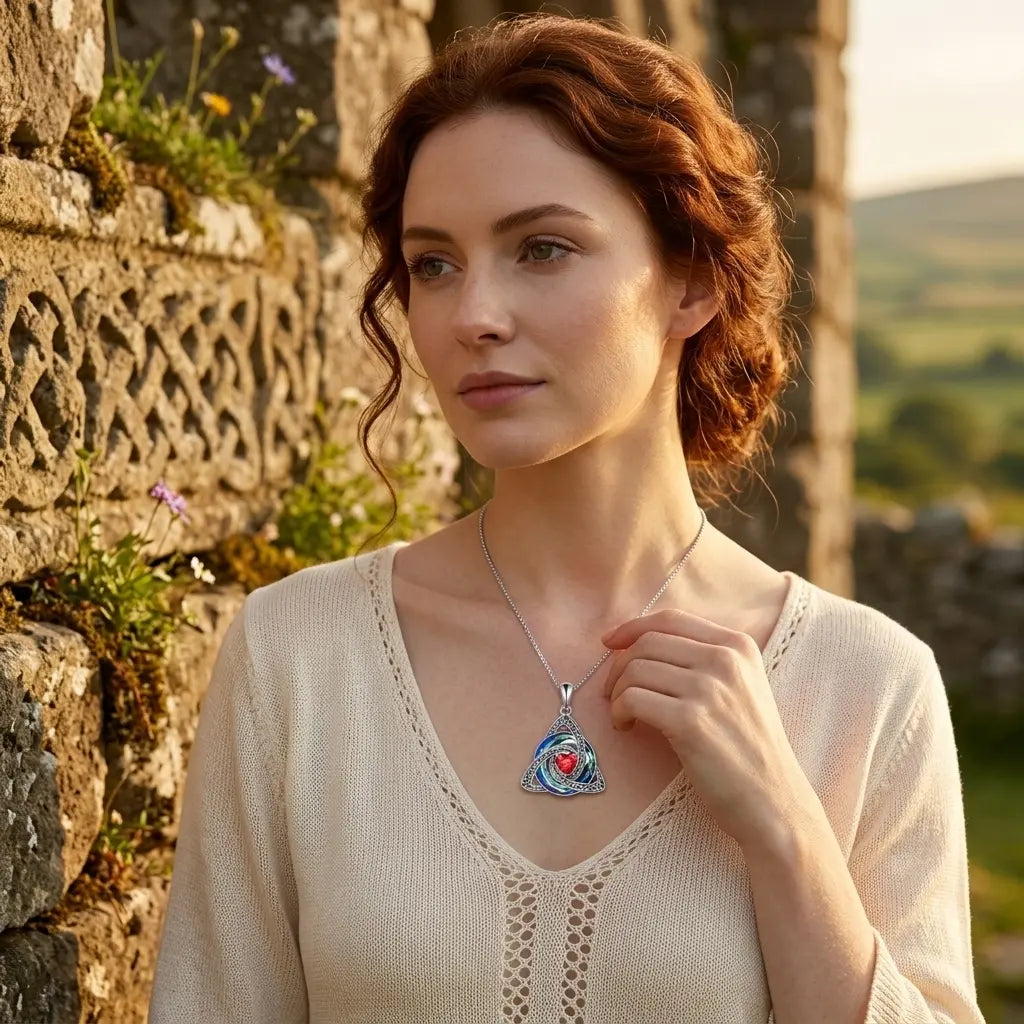 💎 Celtic Trinity Knot Birthstone Necklace – A Timeless Symbol of Love & Connection