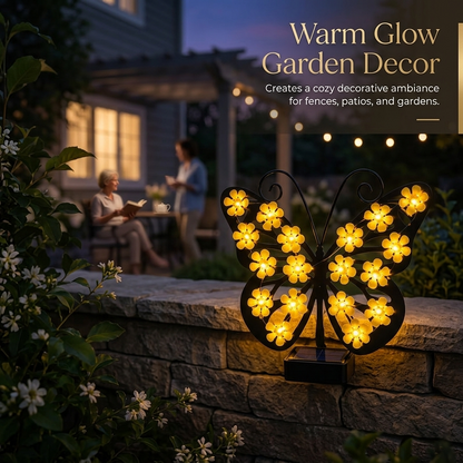 🦋☀️Solar Flapping Wing Butterfly Garden Wall Light