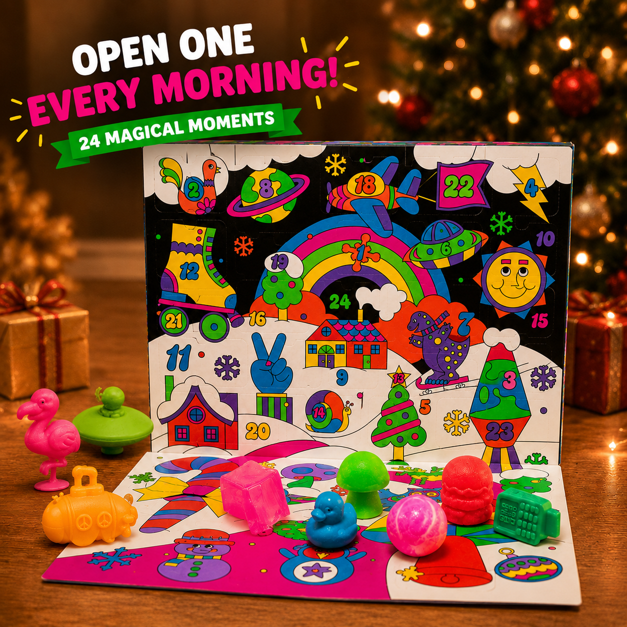 🎄24 Day Squishy Christmas Advent Calendar for Kids Sensory Play 🎁