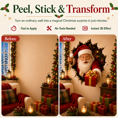 🔥 Last Day 50% OFF | 🎄 Christmas Breakthrough™ Wall Decal – 19.7"