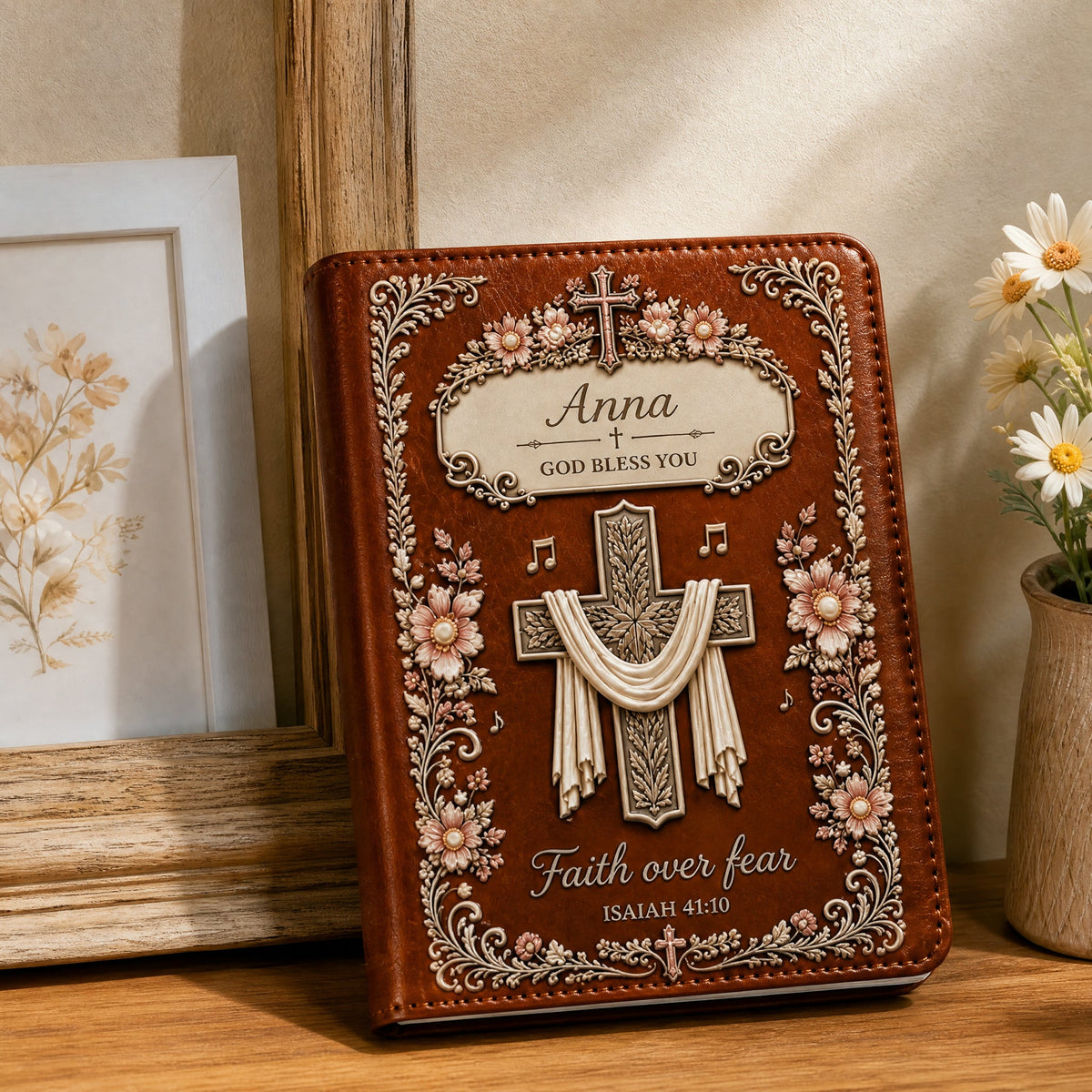 ✝️ Faith Over Fear Personalized Prayer Journal | Your Name, Your Faith, Your Story