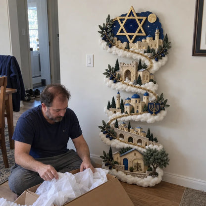 🕎 Eight Nights Aglow | Hanukkah Wall Light Collection ✨