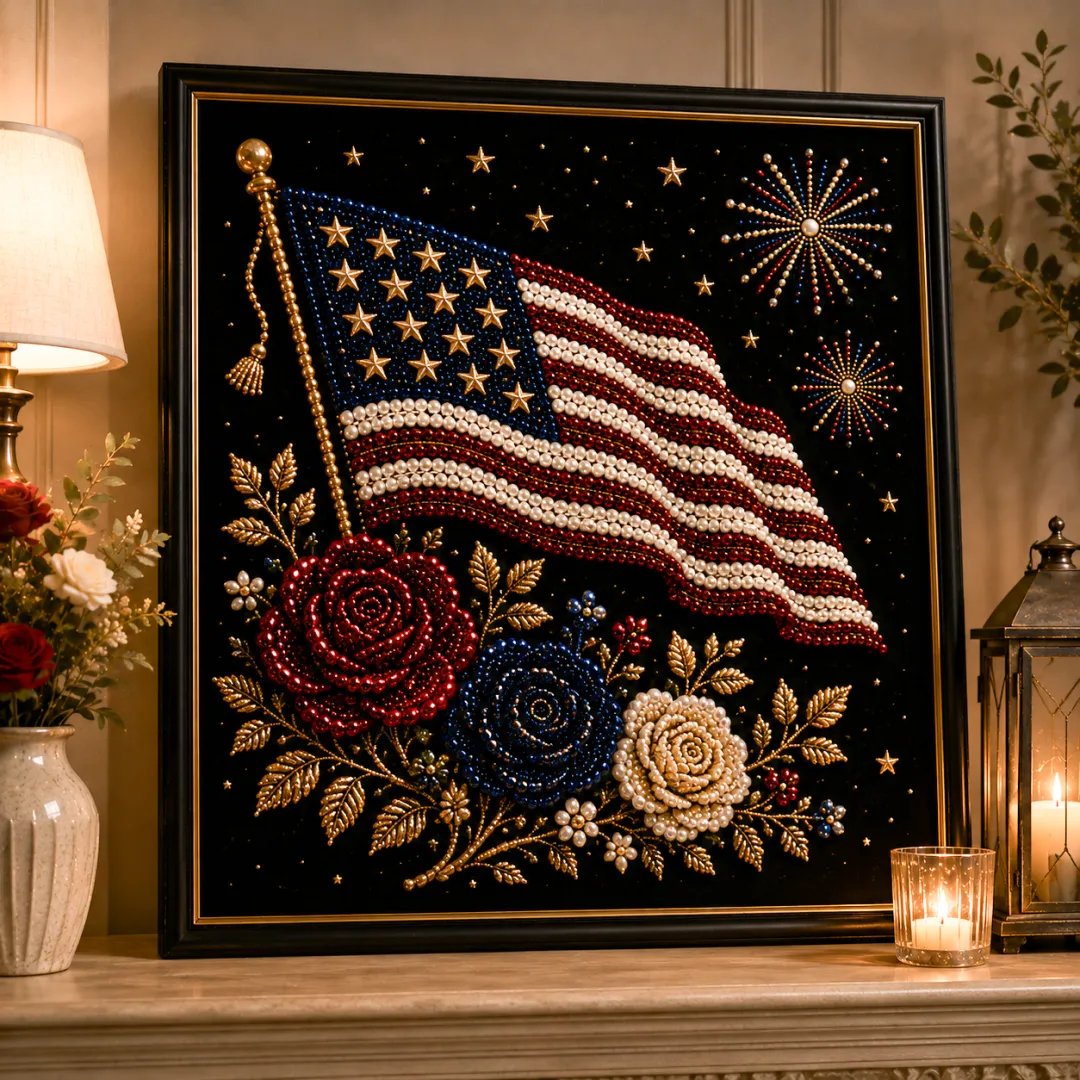 🔥LAST DAY 49% OFF 🦅250 Years of America Pearl Art Craft Kit