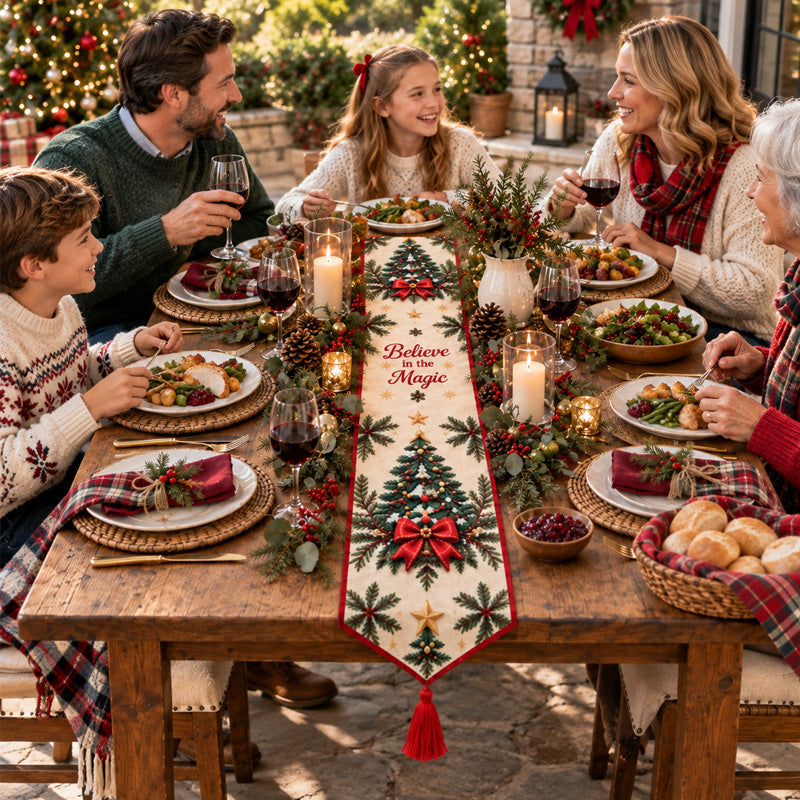 ✨ Christmas Diamond Painting Table Runner Kit | DIY Holiday Decor