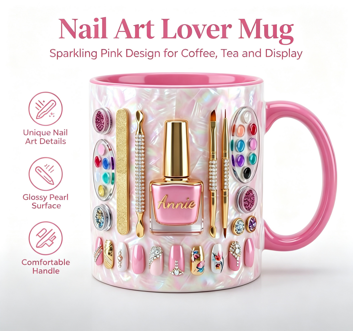 🔥LAST DAY 49% OFF👍🏻Nail Artist Mug 2D Printed 3D Effect
