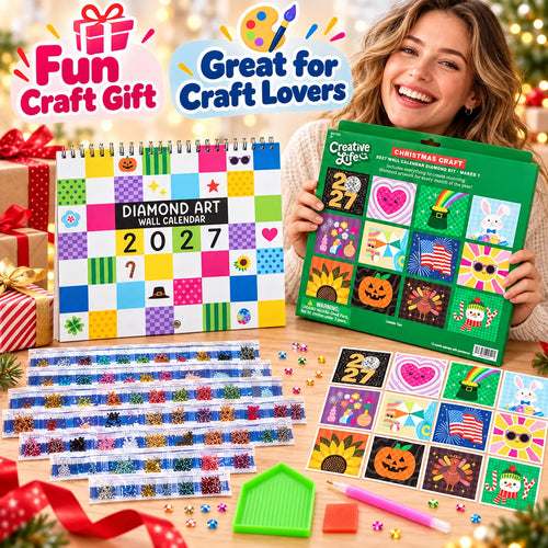 💎✨ 2027 Diamond Art Calendar Kit – 12 Months of Sparkling Creativity