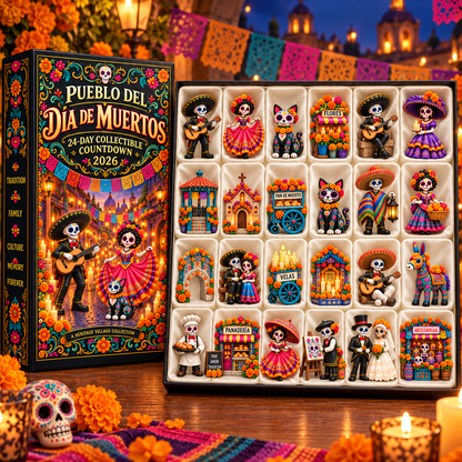 💀 Pueblo del Día de Muertos 2026 – 24 Days of Color, Memory & Tradition 🌼🕯️