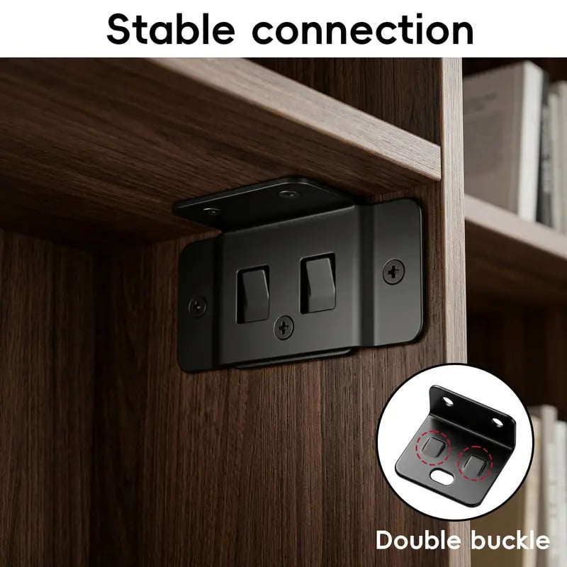 🛠️Heavy Duty Stainless Steel Right Angle Corner Brackets for Furniture