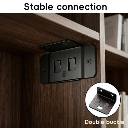 🛠️Heavy Duty Stainless Steel Right Angle Corner Brackets for Furniture