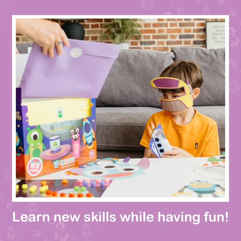 🎨 Craftikit 20 Crafts in a Box – Easy Low-Mess Paper Craft Kit for Kids Ages 3–8 ✂️✨