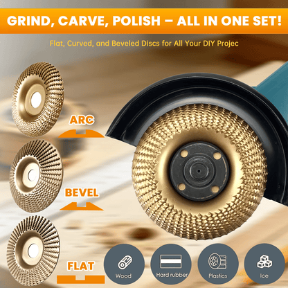 ⚡50K+ SOLD!✨3PCS Wood Carving Disc Set