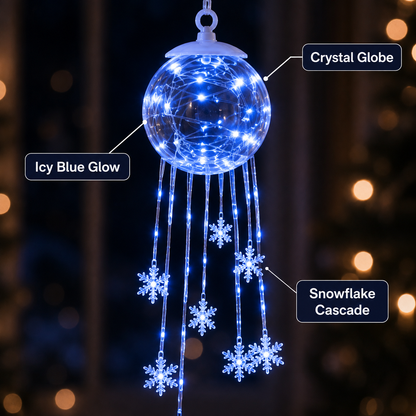 Winter Magic Snowflake Cascade™ – LED Hanging Christmas Ornament❄️