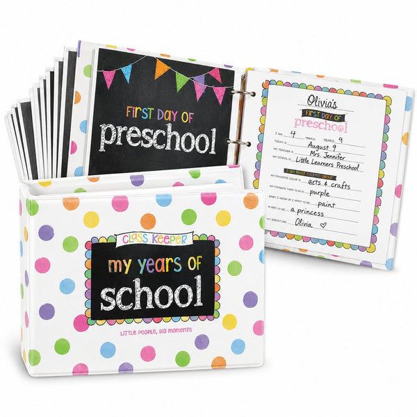 ❤️ School Years Memory Keepsake Binder | First & Last Day Photo Album 📚