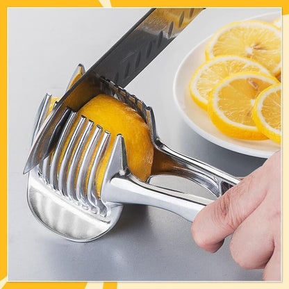 🔪 8-Slot Kitchen Slicing Guide - Safe & Even Fruit & Vegetable Cutter