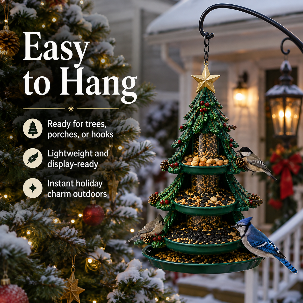 🔥🎄 Christmas Bird Café – 5 Whimsical Feeders for a Festive Winter Garden